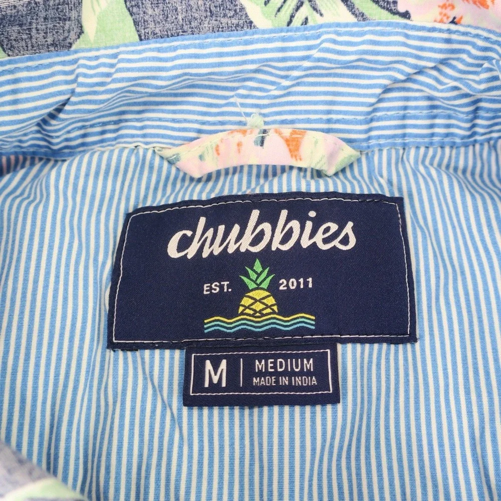 Chubbies Hawaiian Floral Shirt Mens Medium - Picture 6 of 11